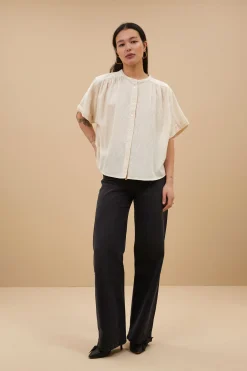 By bar alex rib blouse | off white^ Blusen