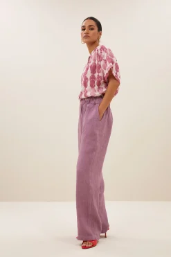 By bar amber merlot blouse | merlot print^ Blusen