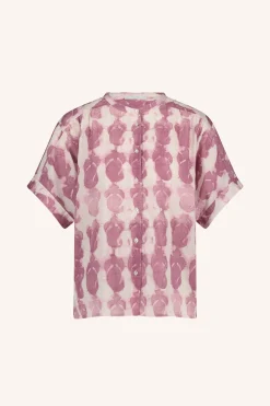 By bar amber merlot blouse | merlot print^ Blusen