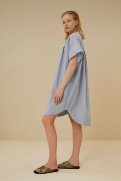 By bar amber pin stripe dress | indi grey^ Kleider