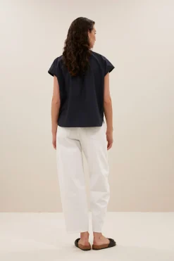 By bar amie poplin blouse | midnight^ Blusen