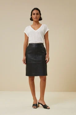 By bar basic leather skirt |^ Röcke