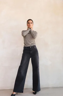 By bar basic ls stripe top |^ Tops & Shirts