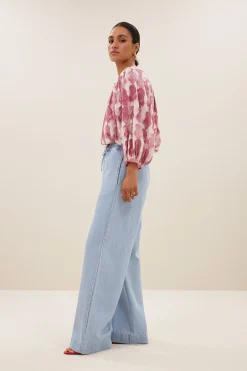By bar becky merlot blouse | merlot print^ Blusen