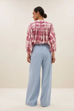 By bar becky merlot blouse | merlot print^ Blusen