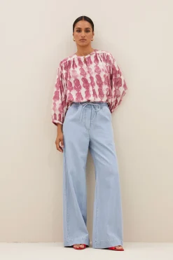By bar becky merlot blouse | merlot print^ Blusen