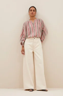 By bar becky multi stripe athia blouse | multi stripe^ Blusen