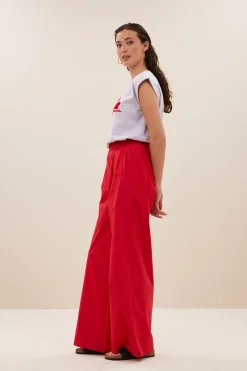 By bar benji poplin pants | lipstick^ Hosen