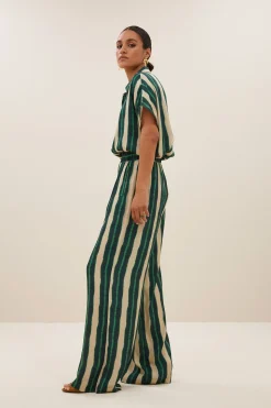 By bar benji tie dye pants | green tie dye stripe^ Hosen