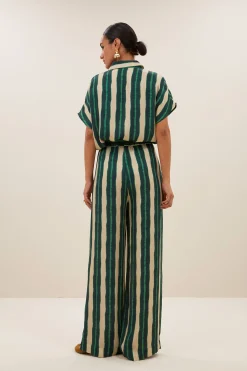 By bar benji tie dye pants | green tie dye stripe^ Hosen