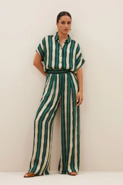 By bar benji tie dye pants | green tie dye stripe^ Hosen
