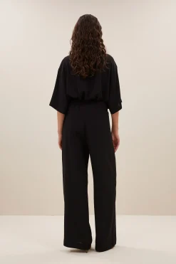 By bar benji viscose pants | jet black^ Hosen