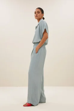 By bar benji viscose pants | mystic sage^ Hosen