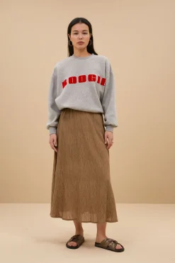 By bar bibi boogie sweater | grey melee^ Pullover|Strick