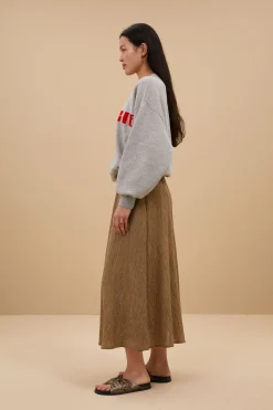 By bar bibi boogie sweater | grey melee^ Pullover|Strick