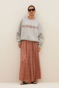 By bar bibi boogie sweater | grey melee^ Pullover|Strick