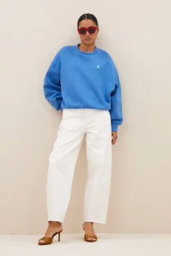 By bar bibi dancing sweater | queens blue^ Pullover|Strick
