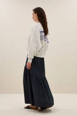 By bar bibi dictionary big sweater | light grey melee^ Pullover|Strick