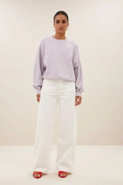 By bar bibi disco sweater | pastel lilac^ Pullover|Strick