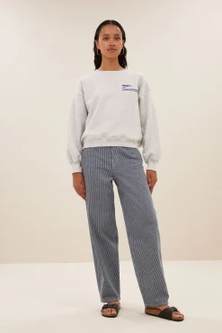 By bar bibi heavy sweater | light grey melee^ Pullover|Strick