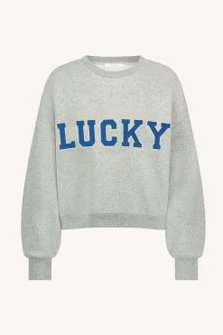 By bar bibi lucky sparkle sweater | grey melee^ Pullover|Strick