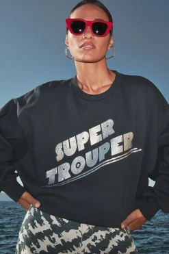 By bar bibi super sweater | uniform blue^ Pullover|Strick