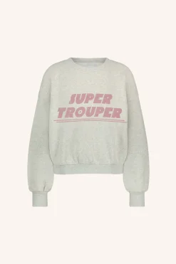 By bar bibi trouper sweater | light grey melee^ Pullover|Strick