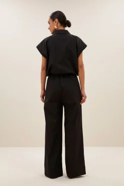 By bar bieke poplin blouse | black^ Blusen