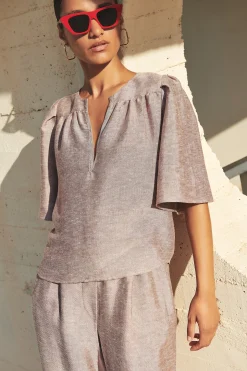 By bar blake gloss blouse | mellow rose^ Blusen