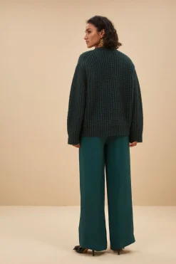 By bar bobbi cardigan | dark green^ Strickjacken