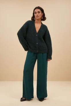 By bar bobbi cardigan | dark green^ Strickjacken