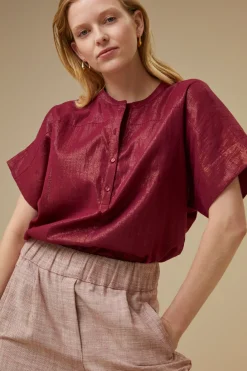By bar bo metallic blouse |^ Blusen