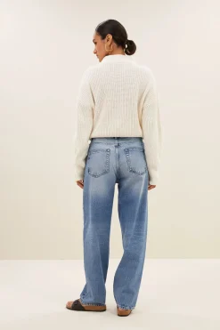By bar boxy beau cotton pullover | off white^ Strick