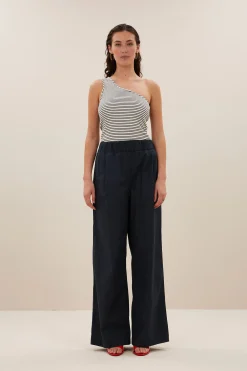 By bar charly stripe top | midnight thin stripe^ Tops & Shirts