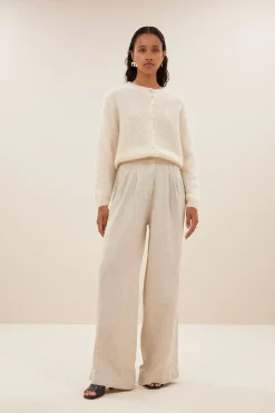 By bar cleo natural cardigan | off white^ Strickjacken