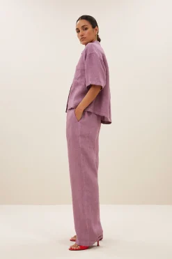 By bar cris linen blouse | lavender^ Blusen