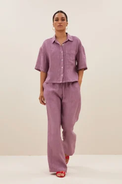 By bar cris linen blouse | lavender^ Blusen