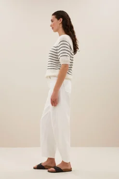 By bar cruz stripe pullover | navy stripe^ Strick