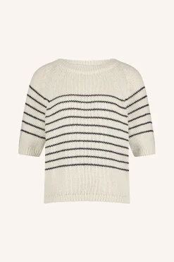By bar cruz stripe pullover | navy stripe^ Strick