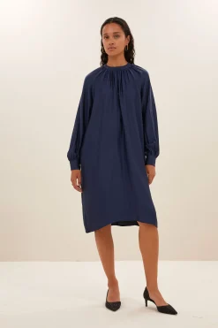 By bar dae gloss stripe dress | blue nights^ Kleider