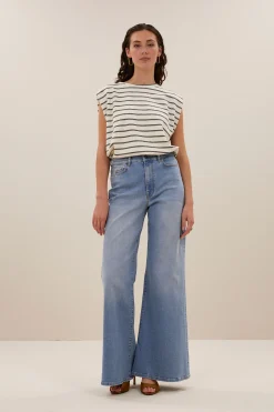 By bar diede breton stripe top | black breton stripe^ Pullover|Strick