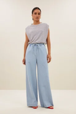 By bar diede small stripe top | kingsblue small stripe^ Tops & Shirts
