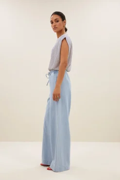 By bar diede small stripe top | kingsblue small stripe^ Tops & Shirts