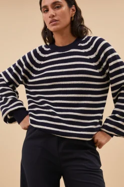By bar duccio stripe pullover |^ Strick