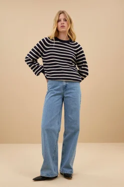 By bar duccio stripe pullover |^ Strick