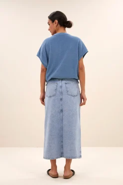 By bar elba denim skirt | light denim^ Röcke