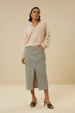 By bar elba stripe skirt | jet black^ Röcke