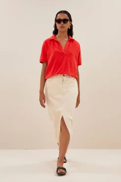By bar elba twill skirt | raw white^ Röcke
