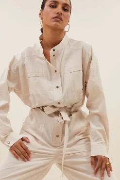 By bar esra poplin suit | almond^ Overalls & Shorts
