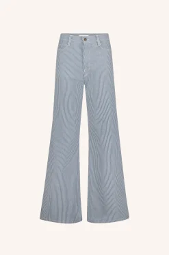 By bar femme stripe pants | blue milky stripe^ Hosen